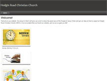 Tablet Screenshot of hodginroadchristian.com